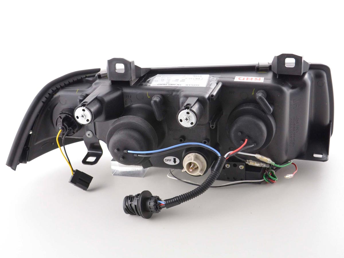 Scheinwerfer Set Daylight LED Tagfahrlicht BMW 3er E36 Coupe/Cabrio 92-98 chrom für Rechtslenker Scheinwerfer Set Daylight LED Tagfahrlicht BMW 3er E36 Coupe/Cabrio 92-98 chrom für Rechtslenker